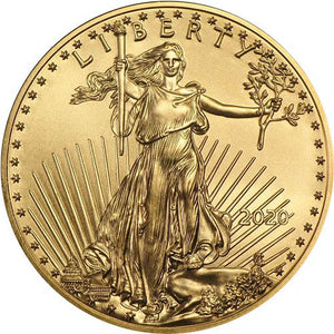 2020 1 oz Gold American Eagle $50 Coin BU - Certified Rare Coin Auctions